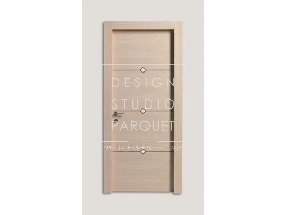 Дверь распашная New Design Porte Metropolis Guidetto Wood 1011/QQ/F02 Rovere Sbiancato Inserti Alabastro 02